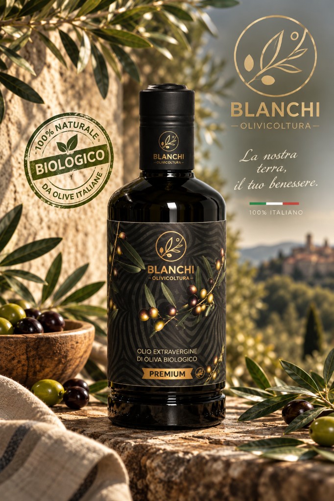 Bottiglia di olio extravergine biologico Sabina Classico 250 ml