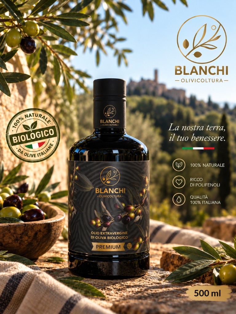 Olio extravergine biologico Sabina Classico 500 ml